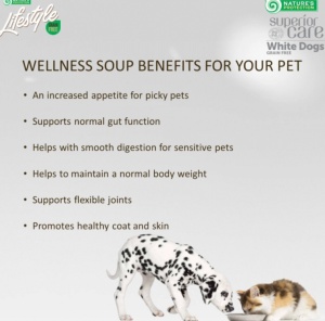 Superior Care White Dogs Wellness Soup cu Ton si Somon - Supa complementara super premium, destinata cainilor adulti din toate rasele cu blana alba - Img 2