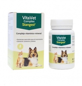 Vitavet - Supliment mineral-vitaminic cu oligoelemente pentru caini si pisici, 60 tablete