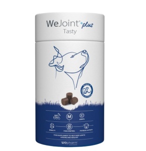WeJoint Plus Tasty - Supliment pentru articulatii sanatoase si mobile pentru caini de talie medie, 30 Comprimate