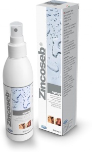 Zincoseb - Spray antiseboreic calmant (seboree uscata/uleioasa) pentru caini si pisici, 200 ml