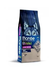 12kg Monge Bwild Low grain Goose Adult - Hrana uscata cu mix de fructe si gasca pentru caini adulti