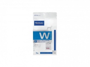 3kg Virbac HPM W2 Dog Weight Loss+Control - Dieta Veterinara Dog Weight Control
