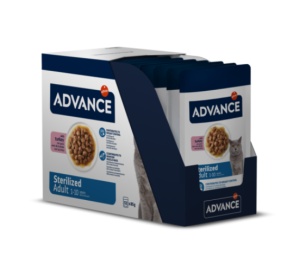 Advance Cat Wet Sterilized Curcan – Hrana umeda cu curcan pentru pisici adulte sterilizate 85 g