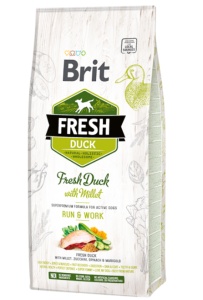 Brit Fresh Duck and Millet Active - Hrana uscata cu rata pentru caini activi