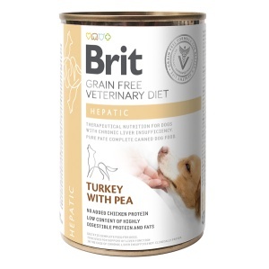Brit GF Veterinary Diets Dog Hepatic – Hrana umeda dietetica cu curcan pentru suport hepatic - Img 2