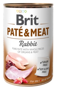 Brit Pate and Meat Rabbit - Hrana umeda pentru caini cu iepure - Img 2