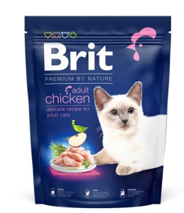 Brit Premium by Nature Cat Adult Chicken - Hrana uscata completa cu pui pentru pisici adulte