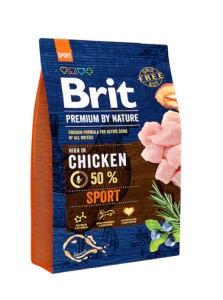 Brit Premium by Nature Sport - Hrana uscata completa cu formula pe baza de pui, destinata cainilor foarte activi