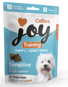 Calibra Joy Dog Training Puppy & Adult S Salmon - Recompensa semiumeda pentru caini de talie mica, 150 g