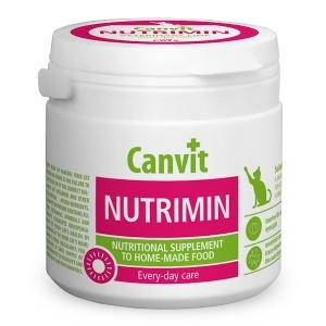 Canvit Nutrimin for Cats – supliment zilnic pentru pisici hranite cu mancare gatita in casa, 150g