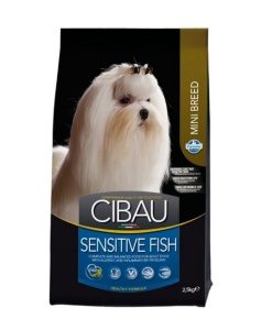 Cibau Sensitive Fish Mini 2.5kg – Hrana uscata completa pentru caini adulti de talie mica cu digestie sensibila