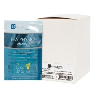 Dermoscent EFA Physio Shampoo Refill – Sampon nutritiv pentru utilizare frecventa, 20 plicuri x 15 ml