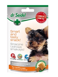 Dr Seidel Puppy Snack – Gustari cu Prebiotice si Omega 3 pentru catei