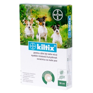 Kiltix Zgarda antiparazitara caini talie mica 38cm