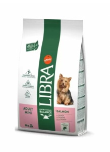 Libra Dog Adult Mini cu Somon – Hrana uscata completa cu somon pentru caini adulti de talie mica, 8 kg