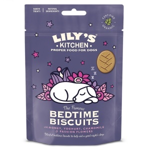 Lily's Kitchen Organic Bedtime Biscuits – Biscuiti organici pentru caini adulti, 80 g