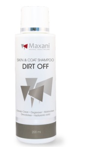 Maxani Dirt Off sampon pentru piele si blana - Sampon pentru curatare intensiva si degresare, 200 ml