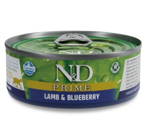 N&D Prime Pisica Miel și Afine – Hrana umedă completă pentru pisici adulte, 70g