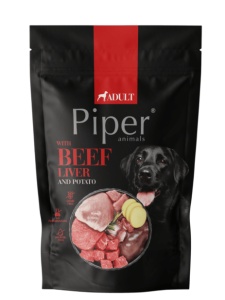 Piper – Hrana umeda cu ficat de vita si cartofi pentru caini adulti, 500g