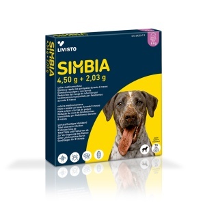 Simbia Zgarda Antiparazitara pentru Caini peste 8 kg – Protectie impotriva puricilor si capuselor pana la 8 luni