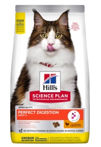 SP FELINE ADULT PERFECT DIGESTION - Hrana uscata cu pui si orez brun pentru pisici pentru digestie sanatoasa