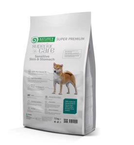 Superior Care Sensitive Skin & Stomach Lamb Adult All Breed - Hrana uscata super premium, destinata cainilor adulti de toate taliile cu piele sensibila si sistem digestiv delicat - Img 2