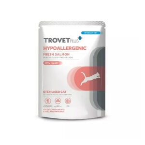 TrovetPlus Hypoallergenic Salmon 300 gr– Hrana umeda cu somon pentru diete de excludere la caini
