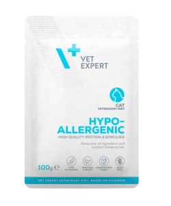 Vet Expert Hypoallergenic Cat – Hrană umeda dietetica pentru pisici adulte, 100g