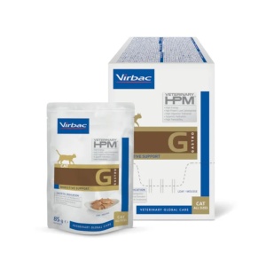 Virbac HPM Cat Gastro Digestive Support, hrana umeda pentru probleme gastointestinale la pisici 12 x 85 g