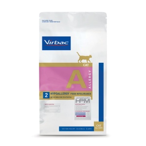 3 kg Virbac HPM A2 Cat Allergy Hypoallergenic – Hrana uscata cu proteina hidrolizata de peste pentru intolerante alimentare