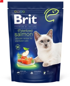 Brit Premium by Nature Cat Sterilized Salmon - Hrana uscata cu somon pentru pisici adulte sterilizate