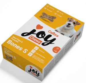 Calibra Joy Dog Chewy Beef Tripe & Pumpkin Bones Small - Recompensa complementara pentru caini, 900 g
