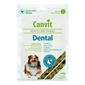 Canvit Health Care Snack Dental – gustare functionala pentru ingrijire dentara pentru caini, 200g