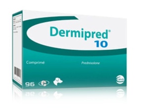 Dermipred 10 mg – Comprimate antiinflamatoare pentru caini, 96 bucati