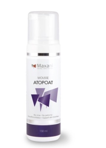 Maxani AtopOat mousse - Spuma calmanta fara clatire pentru piele sensibila la animale, 150 ml