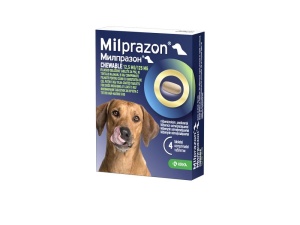 Milprazon Chewable 12.5 / 125 mg - Antiparazitar intern pentru caini (5-25kg) 4 Comprimate