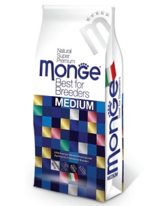 Monge Breeders Medium Starter 31/22 cu Pui – hrana uscata completa pentru catei de talie medie, 15 kg