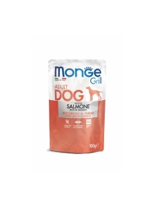 Monge Super Premium Pouches Rich in Salmon 100gr - Hrana umeda completa superpremium cu somon pentru caini adulti