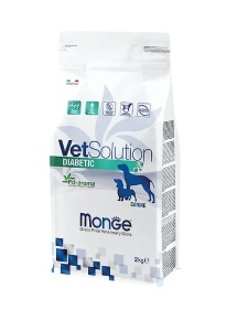 Monge Vetsolution Diabetic 2kg - Hrana dietetica uscata completa, special formulata pentru cainii cu diabet zaharat