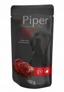 Piper Pure – Hrana umeda monoproteica cu vita pentru caini adulti, 150g