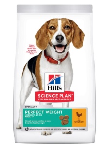 SP CANINE ADULT PERFECT WEIGHT MED CHK - Hrana uscata cu pui pentru caini adulti cu tendinta de ingrasare