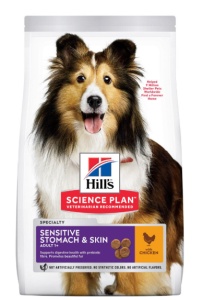 SP CANINE ADULT SKIN & STOMACH CHK - Hrana uscata cu pui pentru caini adulti cu sensibilitate digestiva si cutanata