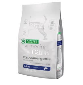 Superior Care Hypoallergenic Grain Free Adult All Breeds cu Somon - Hrana uscata Super Premium pentru cainil adulti de toate rasele cu sensibilitati digestive sau alergii alimentare
