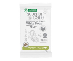 Superior Care White Dogs GF Recompense Hypoallergenic Dental cu Peste Alb 150g