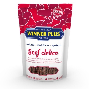 Winner Plus Beef Delice - Recompensa naturala din carne de vita pentru caini