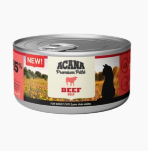 Acana Cat Premium Pate Beef – Hrana umeda pentru pisici adulte, 85g