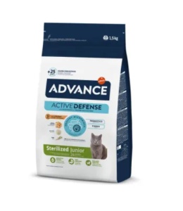 Advance Veterinary Diets Sterilized Junior – Hrana uscata cu pui pentru pisici tinere sterilizate cu varsta pana la 24 luni 1.5kg - Img 1
