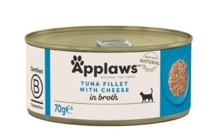 Applaws Pisica Adult – File de Ton si Branza, hrana umeda completa 70 g