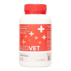 Azovet - 120 capsule pentru sustinerea functiei renale la caini si pisici