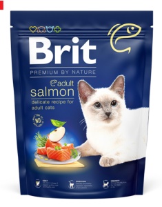 Brit Premium by Nature Cat Adult Salmon - Hrana uscata completa cu somon pentru pisici adulte